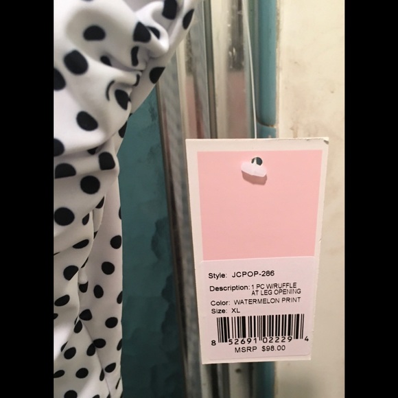 Juicy Couture Watermelon Ruffle U Back Swimsuit - Picture 2 of 8